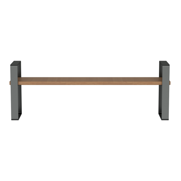 Park bench | with armrest | without backrest